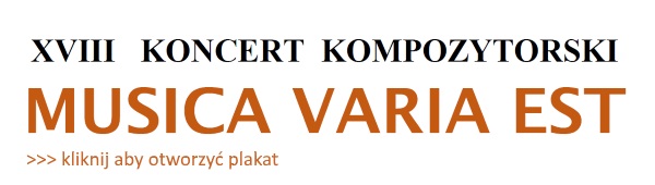 Baner XVIII koncerty Musica Varia Est